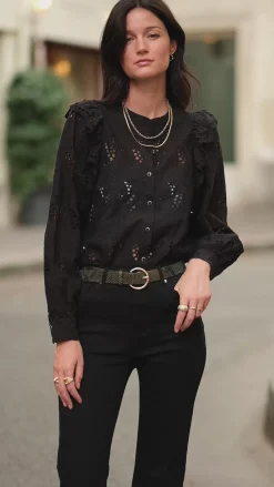 LA PETITE ÉTOILE Blouses & Chemisiers|Blouse Arsine Noir