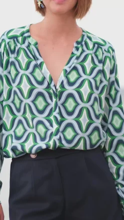 LA PETITE ÉTOILE Blouses & Chemisiers|Blouse Aveline Geo