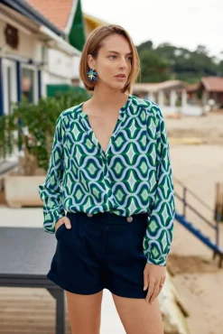 LA PETITE ÉTOILE Blouses & Chemisiers|Blouse Aveline Geo