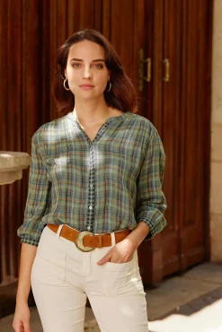 LA PETITE ÉTOILE Blouses & Chemisiers|Blouse Azura Carreaux