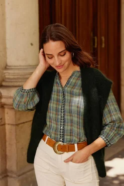 LA PETITE ÉTOILE Blouses & Chemisiers|Blouse Azura Carreaux