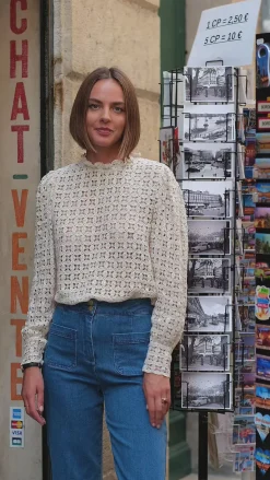 LA PETITE ÉTOILE Blouses & Chemisiers|Blouse Cosette Beige Naturel