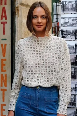 LA PETITE ÉTOILE Blouses & Chemisiers|Blouse Cosette Beige Naturel