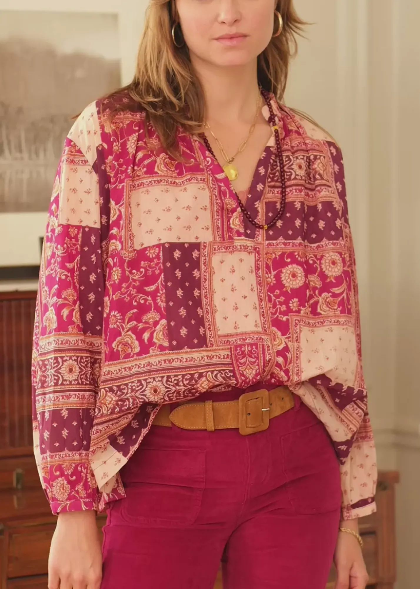 LA PETITE ÉTOILE Blouses & Chemisiers|Blouse Kiana Patchwork