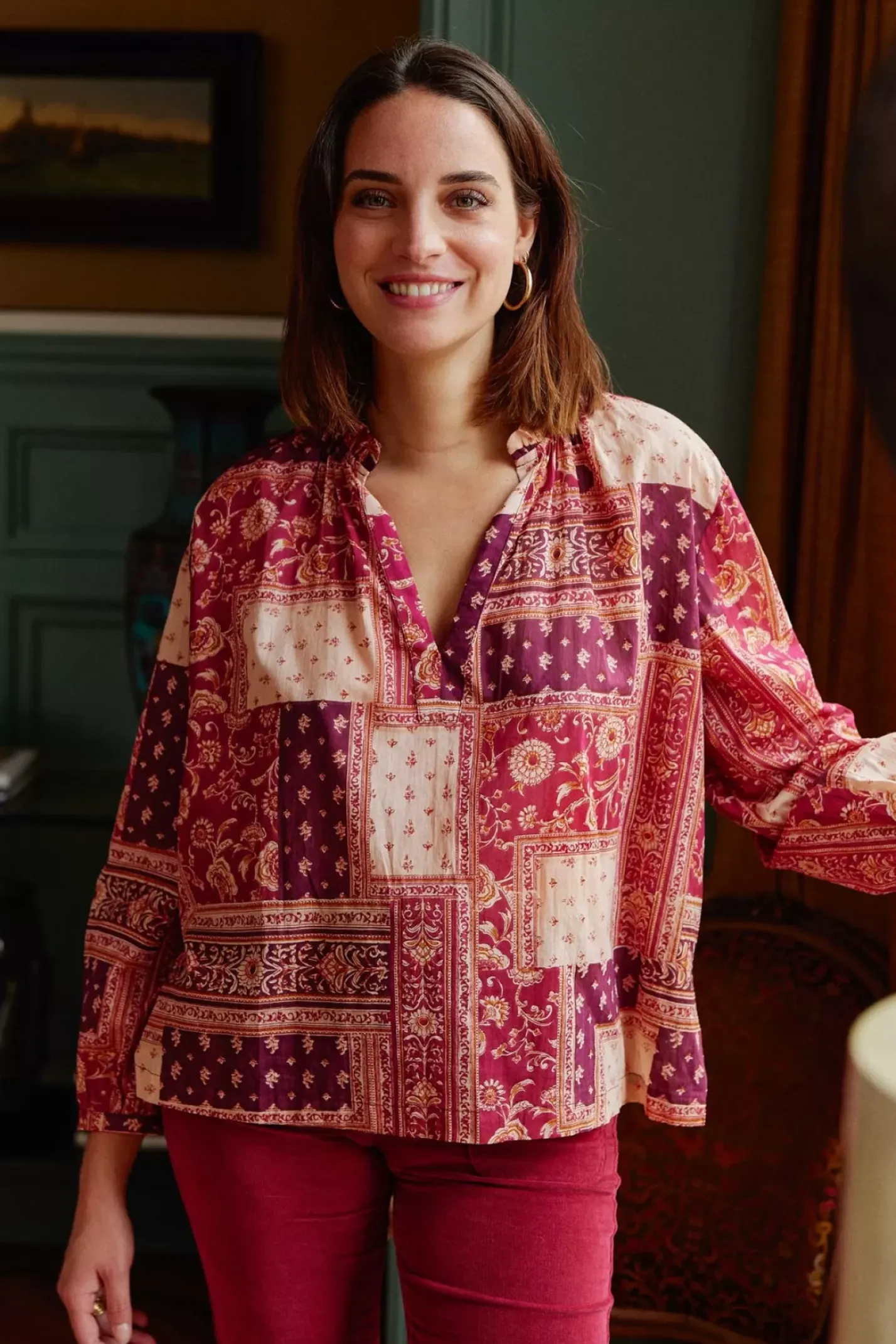 LA PETITE ÉTOILE Blouses & Chemisiers|Blouse Kiana Patchwork