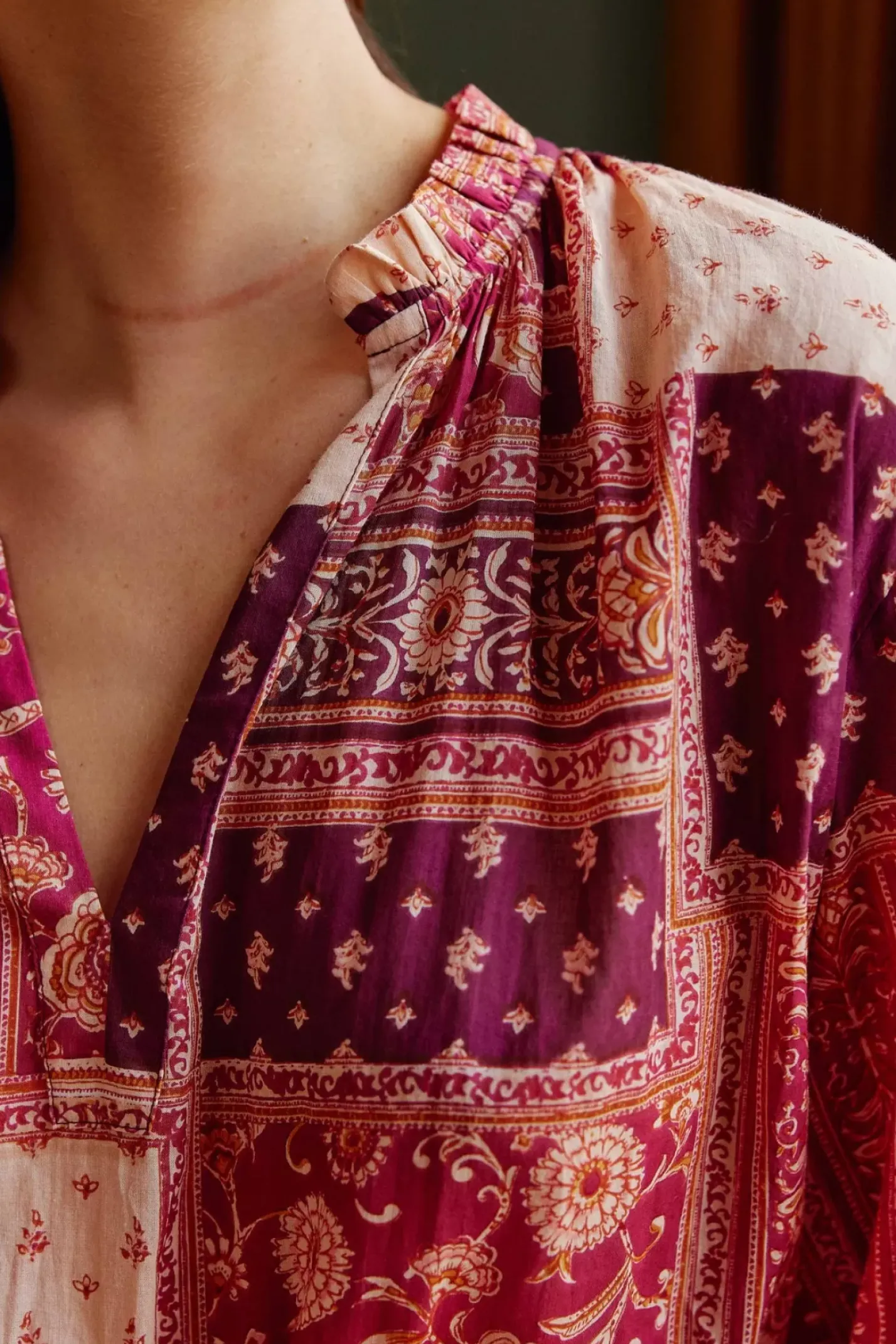 LA PETITE ÉTOILE Blouses & Chemisiers|Blouse Kiana Patchwork