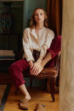 LA PETITE ÉTOILE Blouses & Chemisiers|Blouse Lonia Poudre Raye