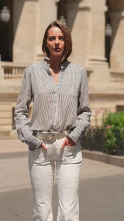LA PETITE ÉTOILE Blouses & Chemisiers|Blouse Marlowe Raye Bleu