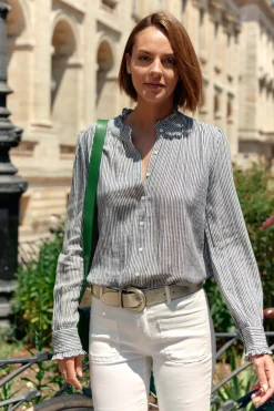 LA PETITE ÉTOILE Blouses & Chemisiers|Blouse Marlowe Raye Bleu