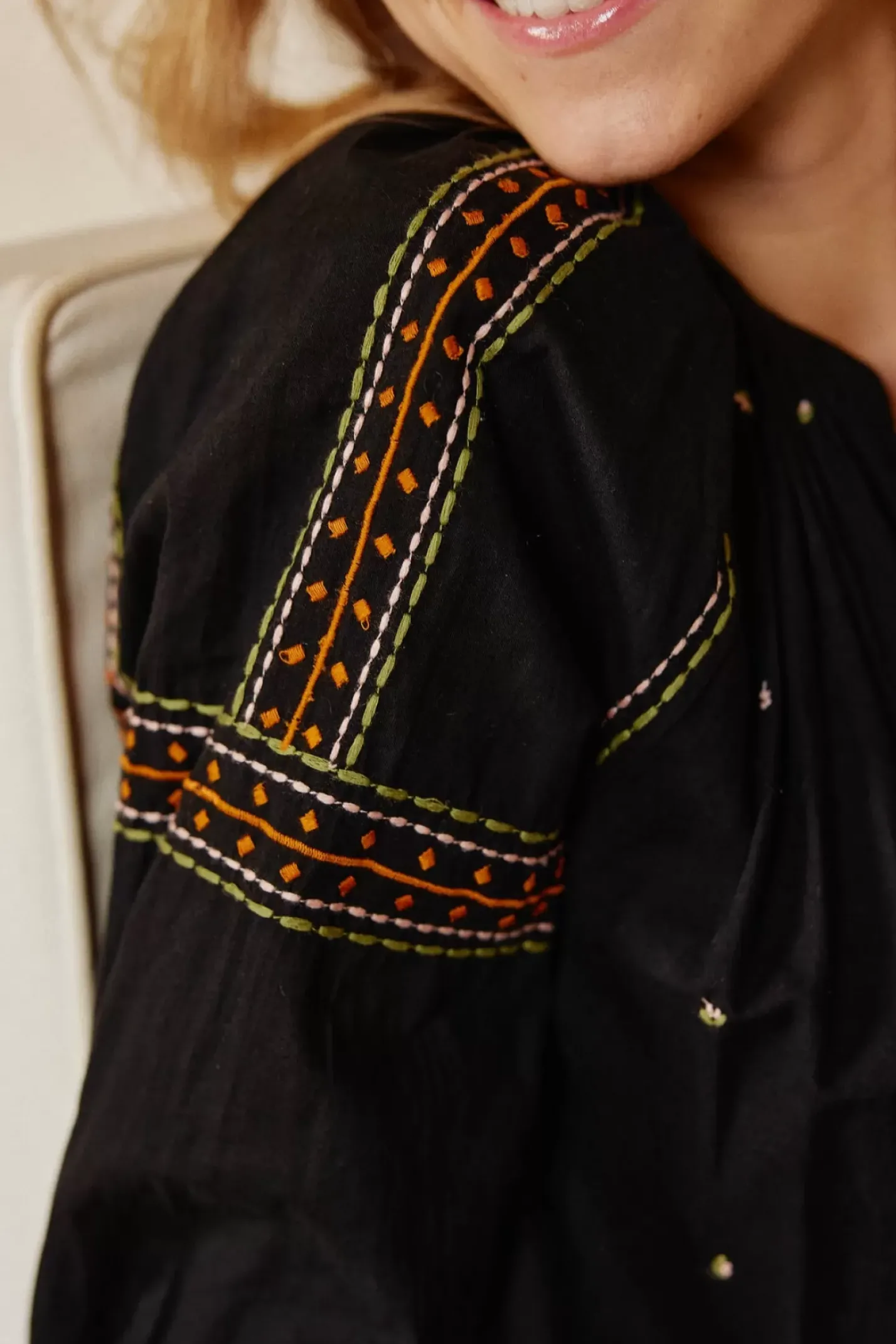 LA PETITE ÉTOILE Blouses & Chemisiers|Blouse Sloane Noir