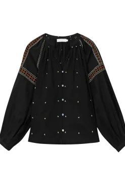 LA PETITE ÉTOILE Blouses & Chemisiers|Blouse Sloane Noir