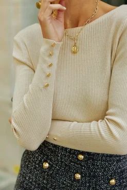 LA PETITE ÉTOILE Tops|Body Dario Beige