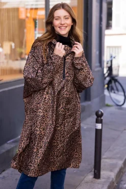 LA PETITE ÉTOILE Manteaux & Vestes|Cape De Pluie Karl Leopard