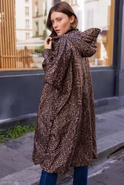 LA PETITE ÉTOILE Manteaux & Vestes|Cape De Pluie Karl Leopard