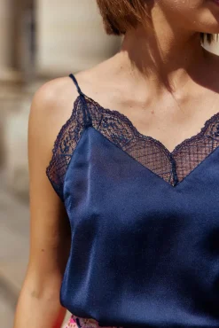 LA PETITE ÉTOILE Tops|Caraco Elonore Marine