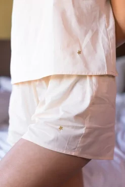 LA PETITE ÉTOILE Les Pyjamas|Caraco Et Shorty Set Botsy Champagne