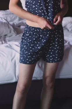 LA PETITE ÉTOILE Les Pyjamas|Caraco Et Shorty Set Zia Fleurette