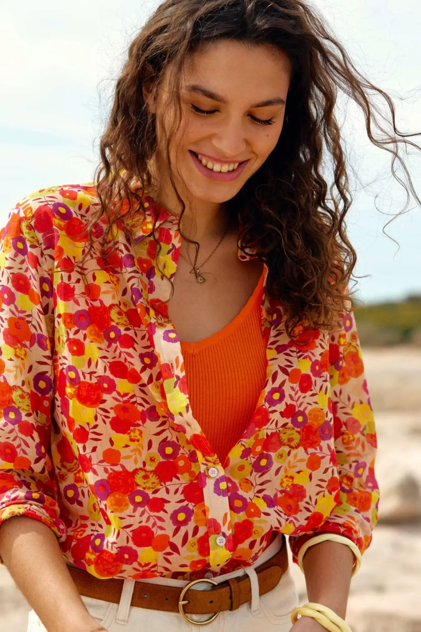 LA PETITE ÉTOILE Blouses & Chemisiers|Chemise Cosmos Floral