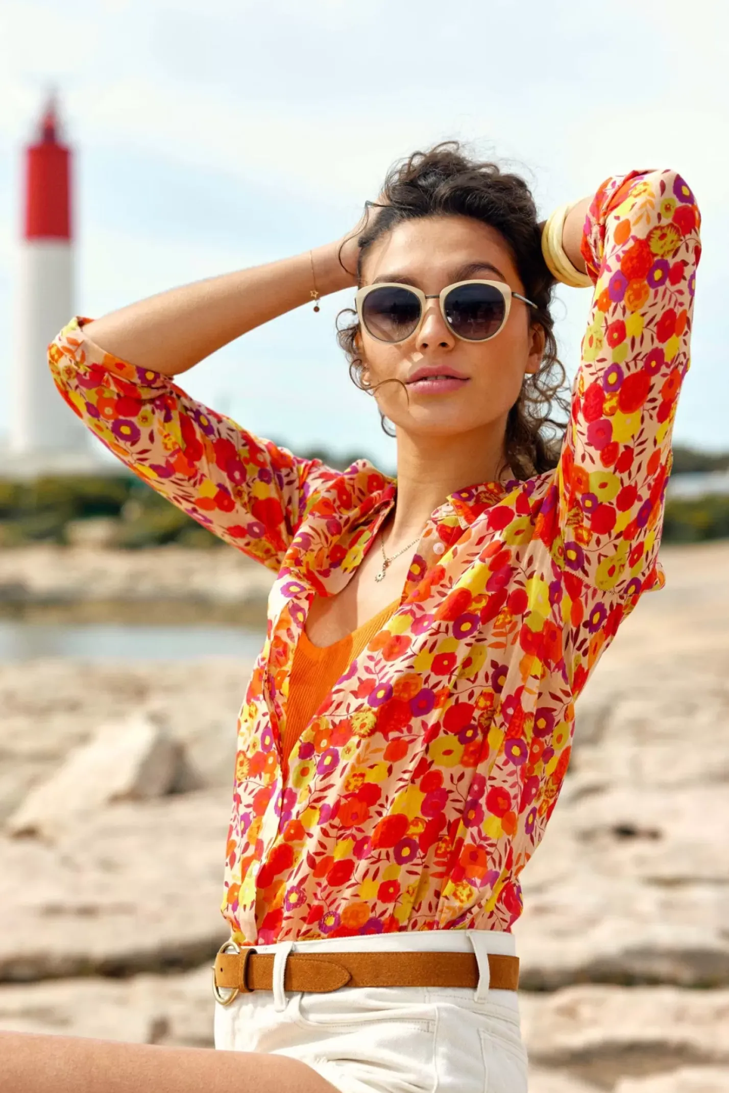LA PETITE ÉTOILE Blouses & Chemisiers|Chemise Cosmos Floral