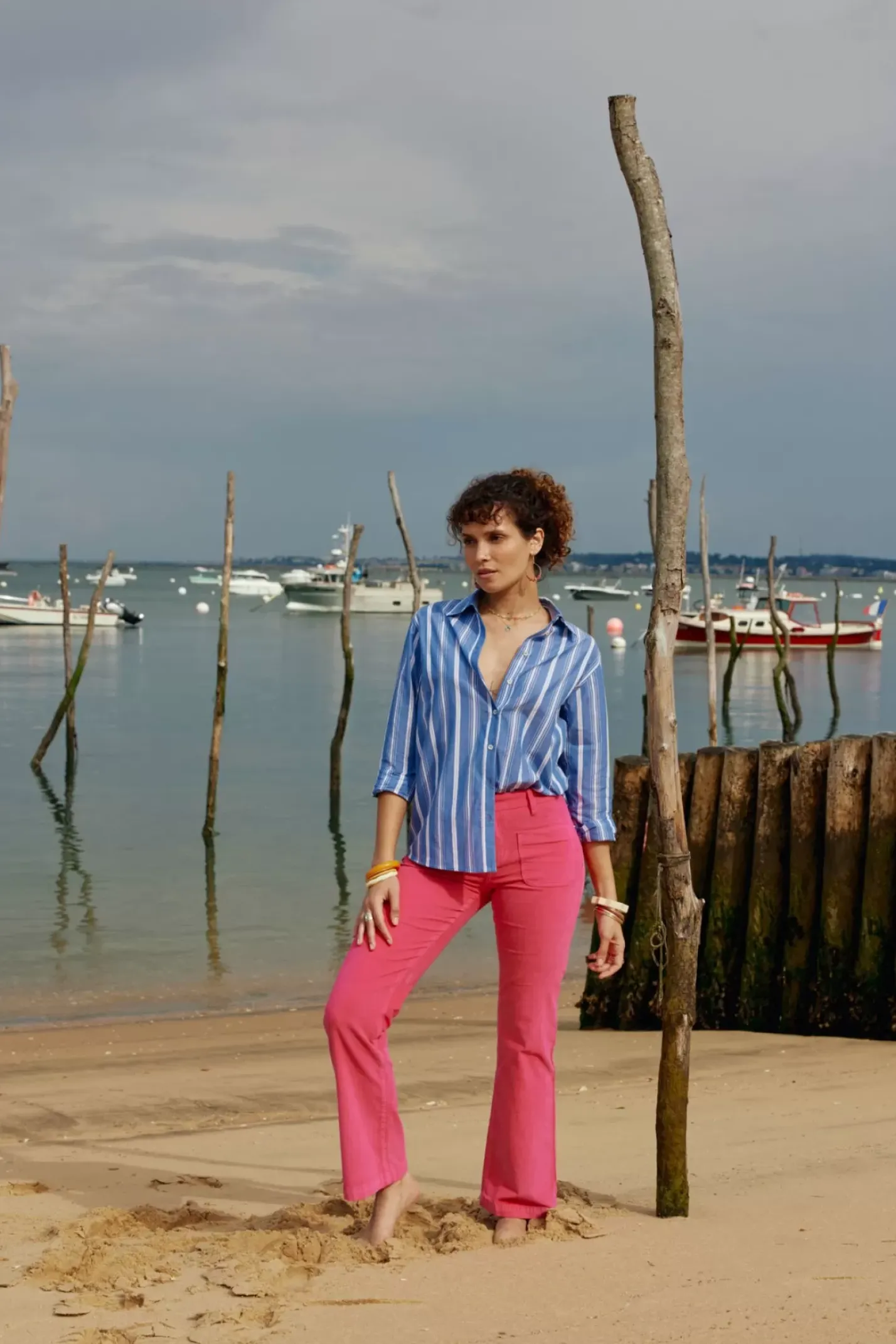 LA PETITE ÉTOILE Blouses & Chemisiers|Chemise Maeve Rayure Bleu