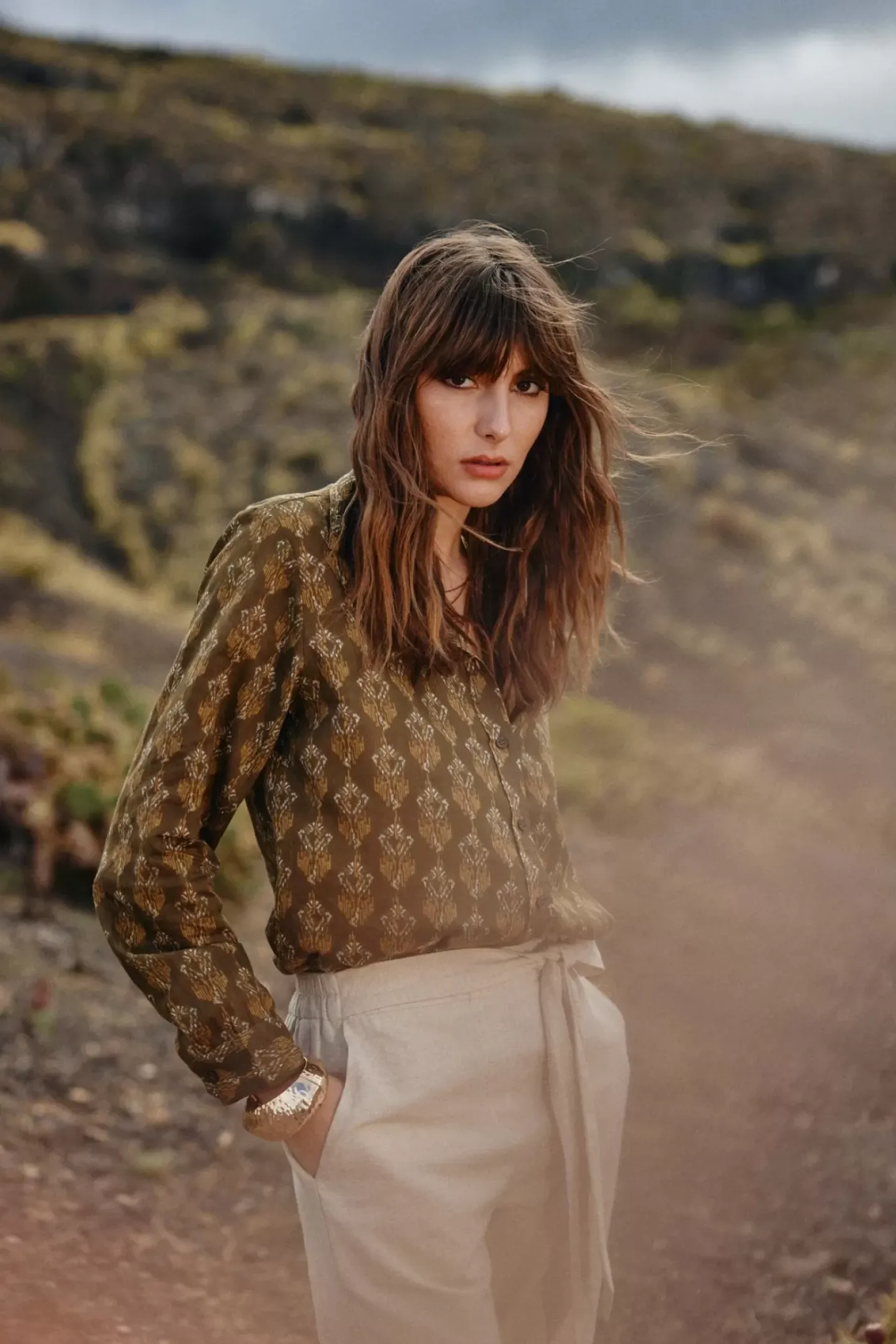 LA PETITE ÉTOILE Blouses & Chemisiers|Chemise Malak Kaki