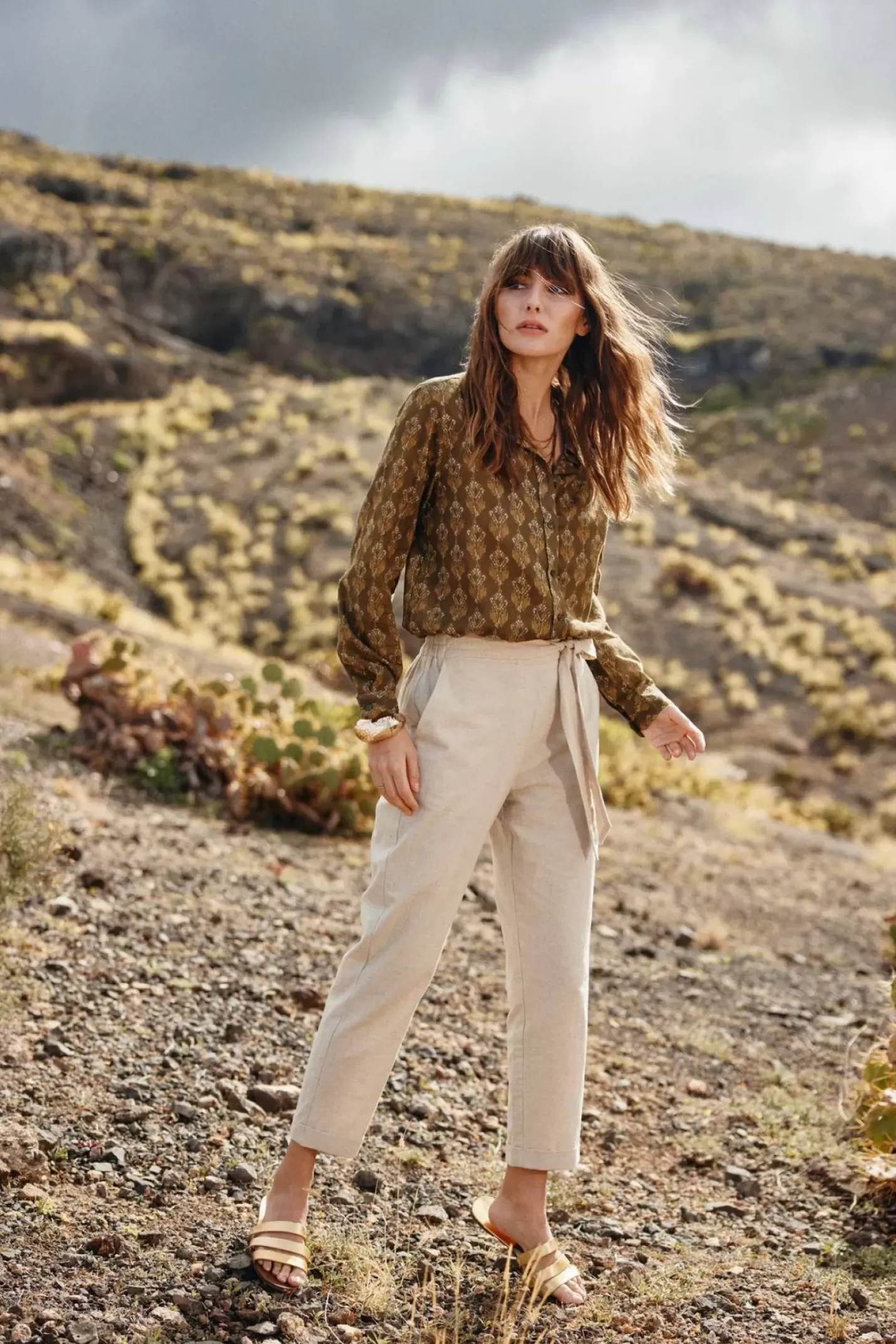 LA PETITE ÉTOILE Blouses & Chemisiers|Chemise Malak Kaki