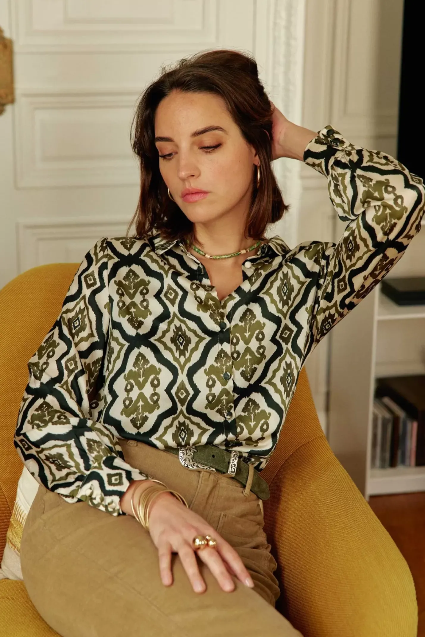 LA PETITE ÉTOILE Blouses & Chemisiers|Chemise Sanda Vert