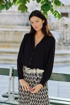 LA PETITE ÉTOILE Blouses & Chemisiers|Chemise Tix Noir