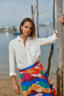 LA PETITE ÉTOILE Blouses & Chemisiers|Chemisier Scarlett Blanc