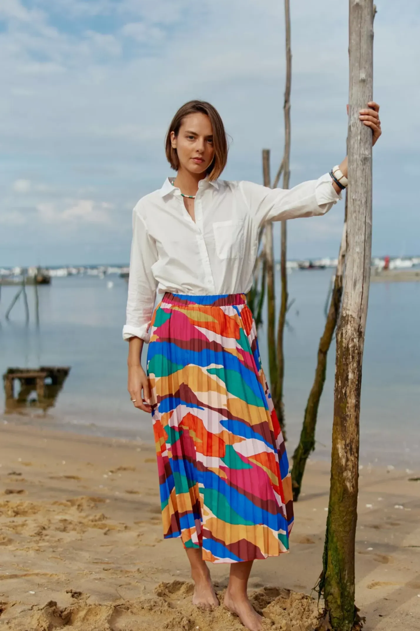 LA PETITE ÉTOILE Blouses & Chemisiers|Chemisier Scarlett Blanc