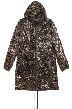 LA PETITE ÉTOILE Manteaux & Vestes|Coupe-Vent Rainy Imprime Leopard