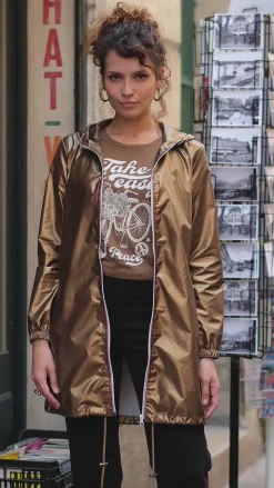 LA PETITE ÉTOILE Manteaux & Vestes|Coupe-Vent Rainy Long Bronze