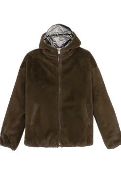LA PETITE ÉTOILE Manteaux & Vestes|Coupe-Vent Reversible Stalia F Kaki