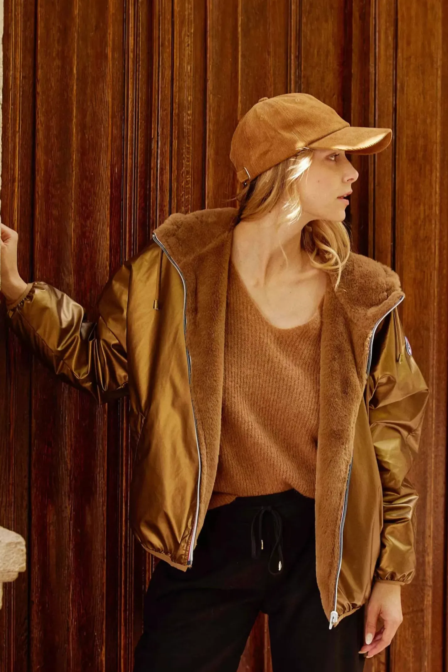 LA PETITE ÉTOILE Manteaux & Vestes|Coupe-Vent Reversible Stalia F Bronze