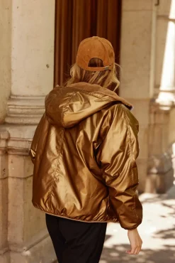 LA PETITE ÉTOILE Manteaux & Vestes|Coupe-Vent Reversible Stalia F Bronze