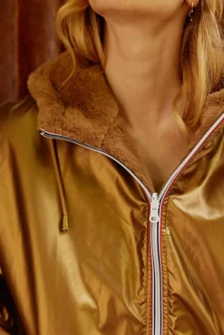 LA PETITE ÉTOILE Manteaux & Vestes|Coupe-Vent Reversible Stalia F Bronze
