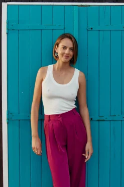 LA PETITE ÉTOILE Tops|Debardeur Lorano Ecru