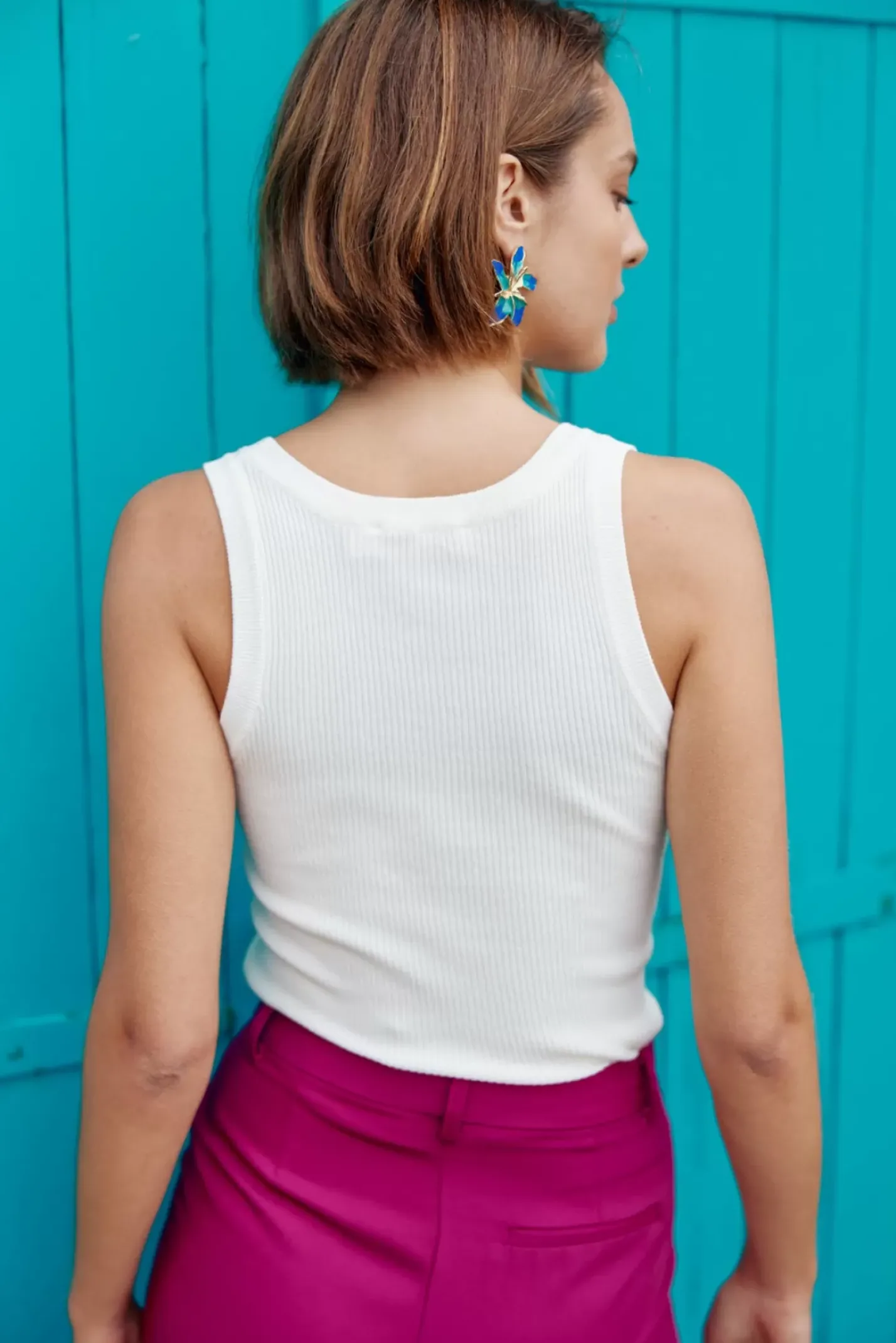 LA PETITE ÉTOILE Tops|Debardeur Lorano Ecru