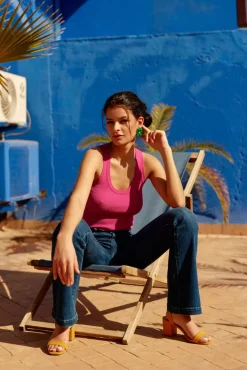 LA PETITE ÉTOILE Tops|Debardeur Lorano Fushia