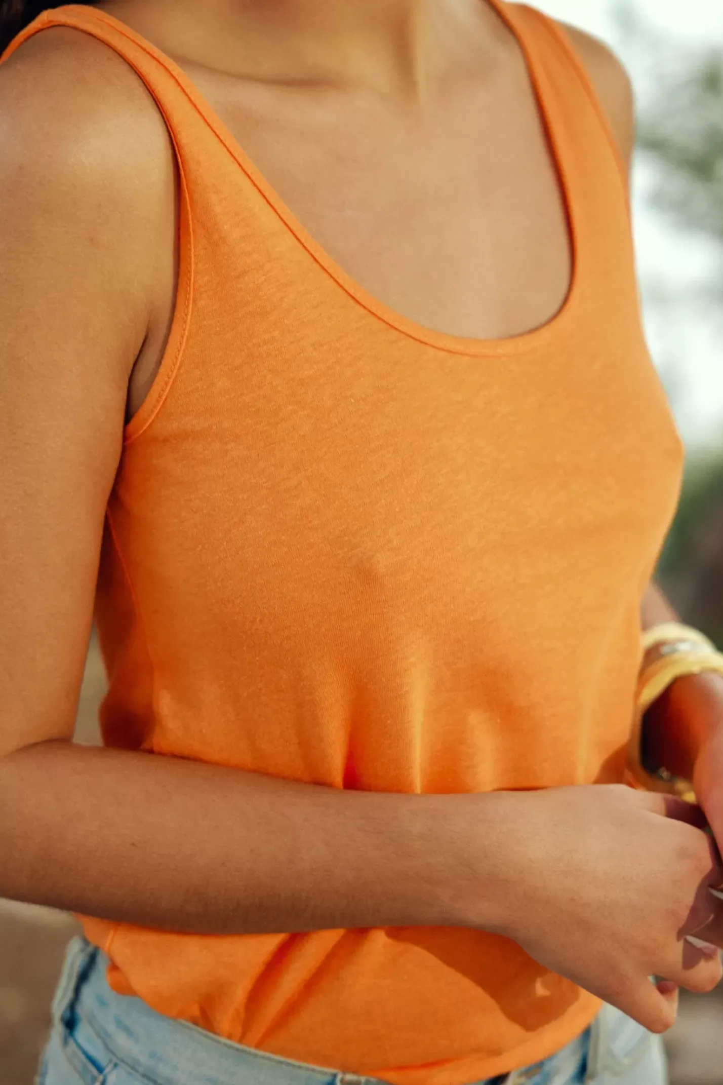 LA PETITE ÉTOILE Tops|Debardeur Matilda Orange