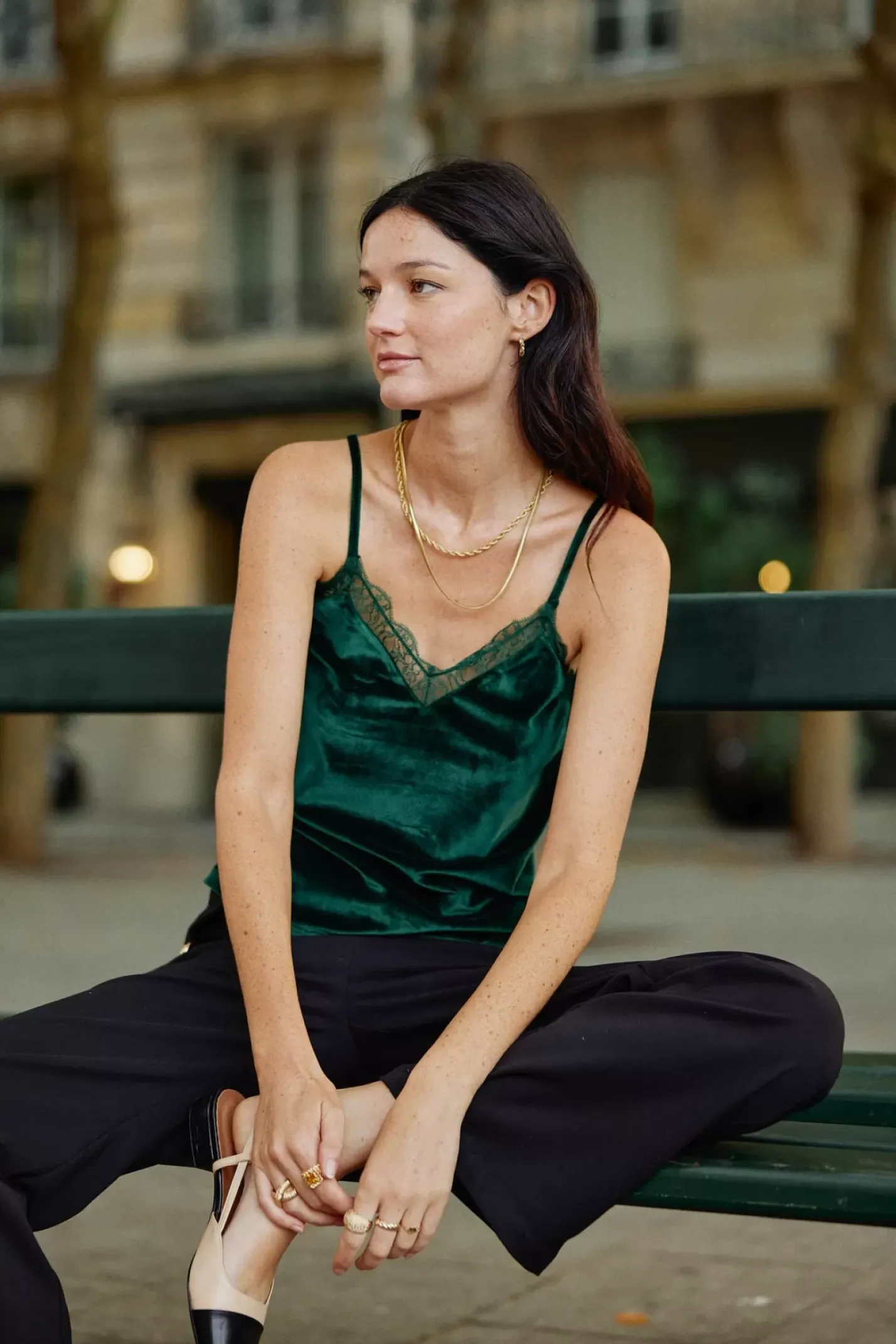LA PETITE ÉTOILE Tops|Debardeur Shani Vert