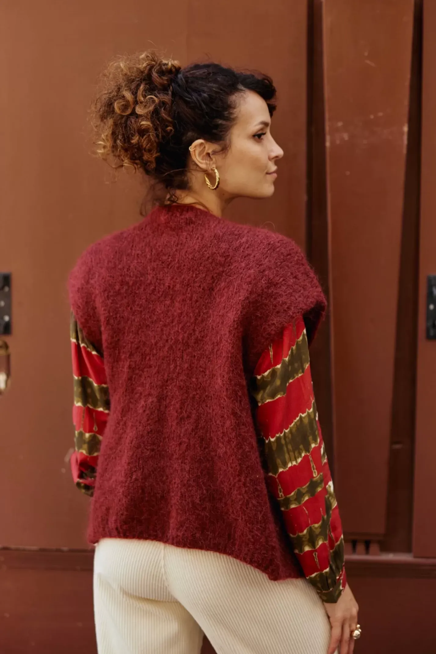 LA PETITE ÉTOILE Mailles|Gilet Sade Framboise
