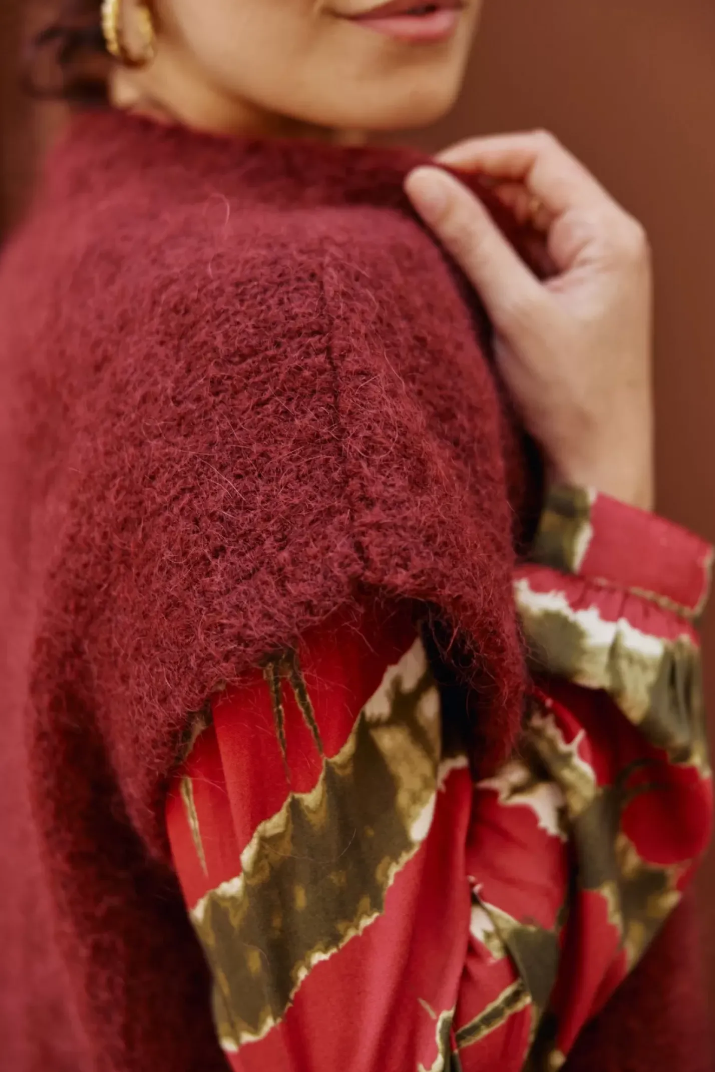 LA PETITE ÉTOILE Mailles|Gilet Sade Framboise