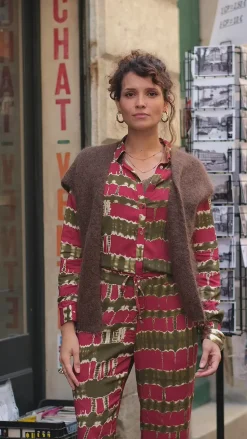 LA PETITE ÉTOILE Mailles|Gilet Sade Marron