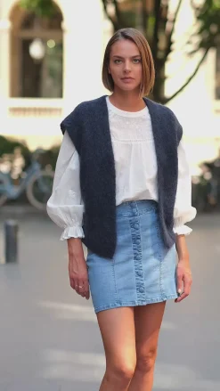 LA PETITE ÉTOILE Mailles|Gilet Sade Marine