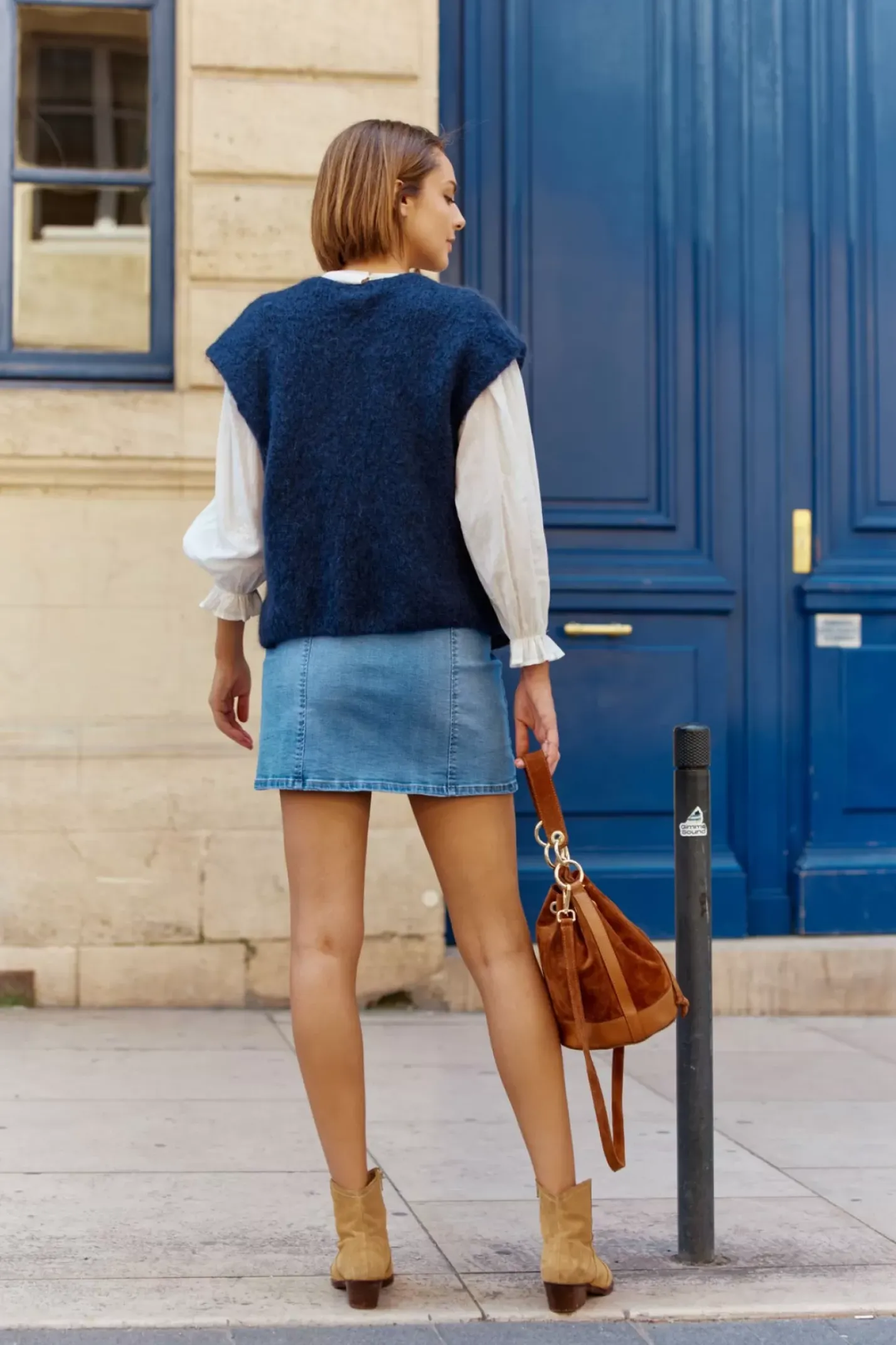 LA PETITE ÉTOILE Mailles|Gilet Sade Marine