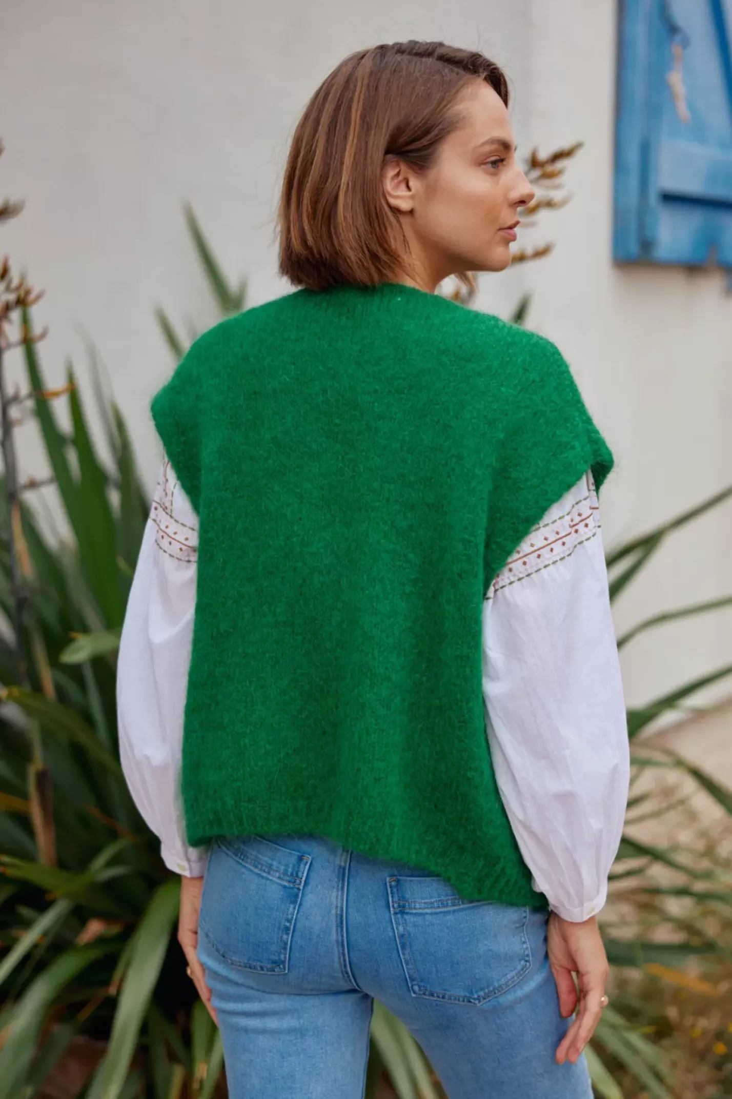 LA PETITE ÉTOILE Mailles|Gilet Sade Vert