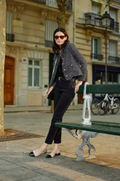 LA PETITE ÉTOILE Pantalons & Jeans|Jean Brieg Toile Noir