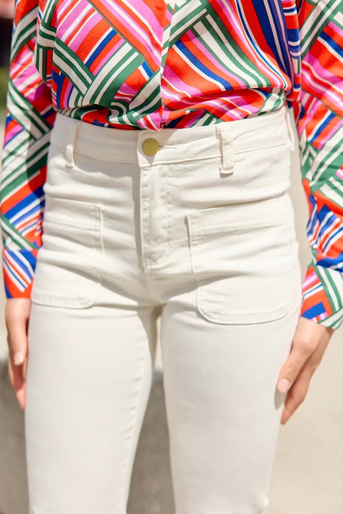LA PETITE ÉTOILE Pantalons & Jeans|Jean Sonny E Ecru