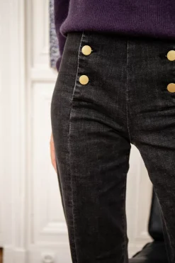 LA PETITE ÉTOILE Pantalons & Jeans|Jeans Paula G Gris